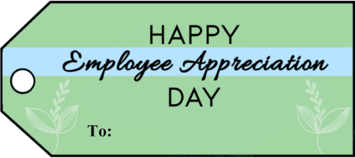 Employee Appreciation Day Gift Tags gift tag