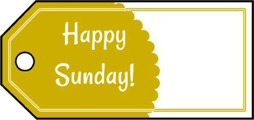 Happy Sunday Gift Tags gift tag