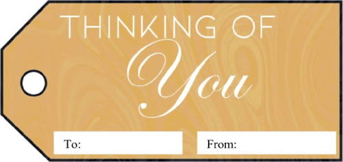 Thinking Of You Gift Tags gift tag