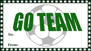 Go Team Soccer Gift Tag