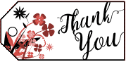 Thank You Flowers Gift Tag