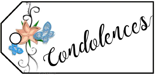 Condolences Flowers Gift Tag gift tag