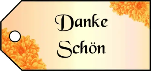 Danke Schon Gift Tags gift tag
