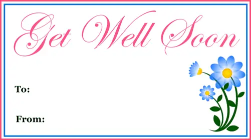 Get Well Gift Tag gift tag