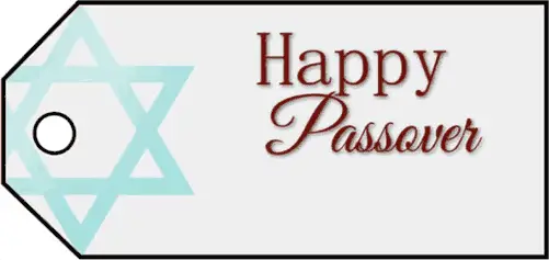 Happy Passover Gift Tag gift tag