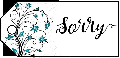 Sorry Flowers Gift Tag gift tag