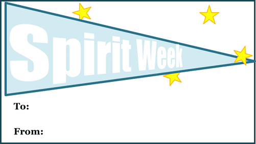 Spirit Week Gift Tag gift tag