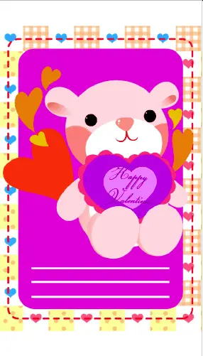 Teddybear gift tag