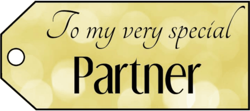 To My Partner Gift Tags gift tag