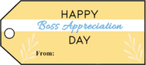 Boss Appreciation Day Gift Tags