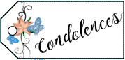 Condolences Flowers Gift Tag