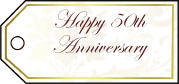 Fiftieth Anniversary Gift Tags