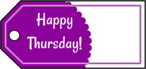 Happy Thursday Gift Tags