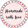 Round Gift Tag Homemade With Love