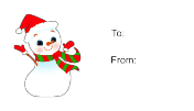 Snowman (white background)