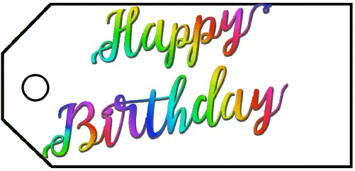 Birthday Gift Tag gift tag