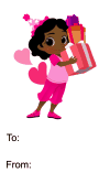Birthday Girl Presents (no background) Gift Tag