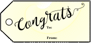 Congrats Gift Tag