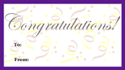Congratulations Gift Tag