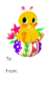 Easter Chick (white background)