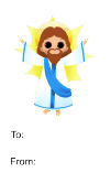 Easter Jesus (white background)