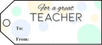 For A Teacher Gift Tags