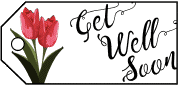 Get Well Flowers Gift Tag