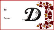 Monogram D Script