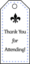 Party Favor Gift Tags Professional