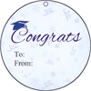 Round Gift Tag Graduation