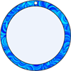 Round Gift Tag Water