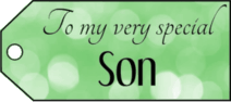 To My Son Gift Tags